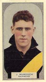 1933 Hoadley's Victorian Footballers #86 Joe Murdoch Front